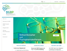 Tablet Screenshot of dgbp.de